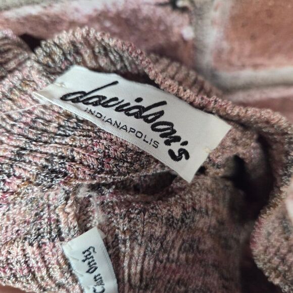 Vintage Women's DAVIDSON'S Long Sleeves Knit V Neck Sweater Medium - Picture 6 of 7